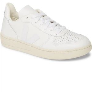 Veja V-10 All White Sneakers
